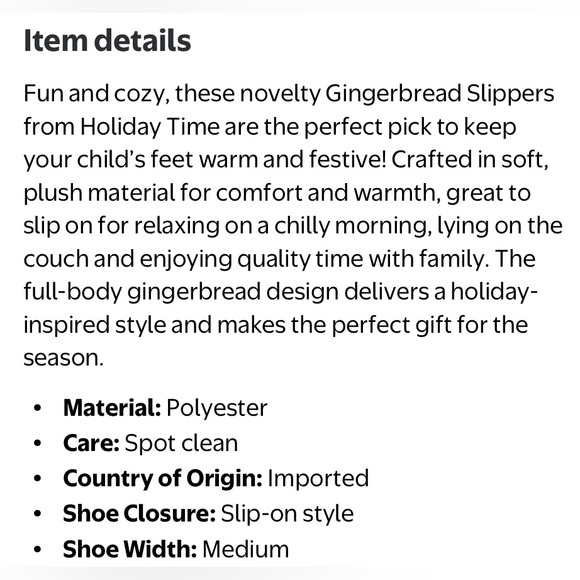 Gingerbread Slippers - Picture 3 of 16